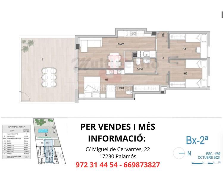 Foto e599a582-d6a6-4ac3-8e6f-6b33bc81f43e. Appartement avec chauffage parking piscine dans Poble Calonge