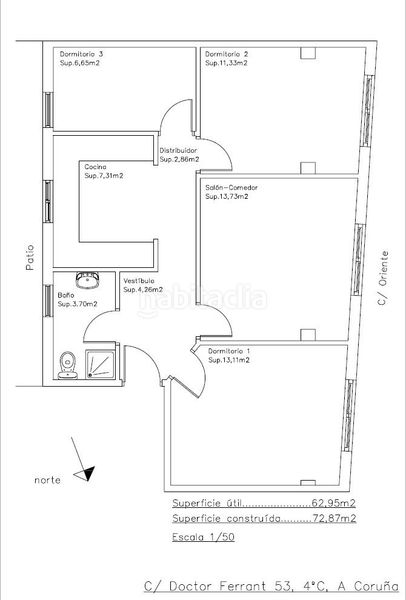 Foto c41c5992-439d-4559-9de0-7efbe58d143d. Rent flat with heating in Monte Alto - Zalaeta - Atocha Coruña (A)
