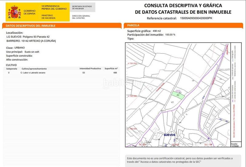 Foto 37b7fdf9-ecdf-44be-8ba5-8ee9248cf311. Terreno residenziale in Suevos Arteixo