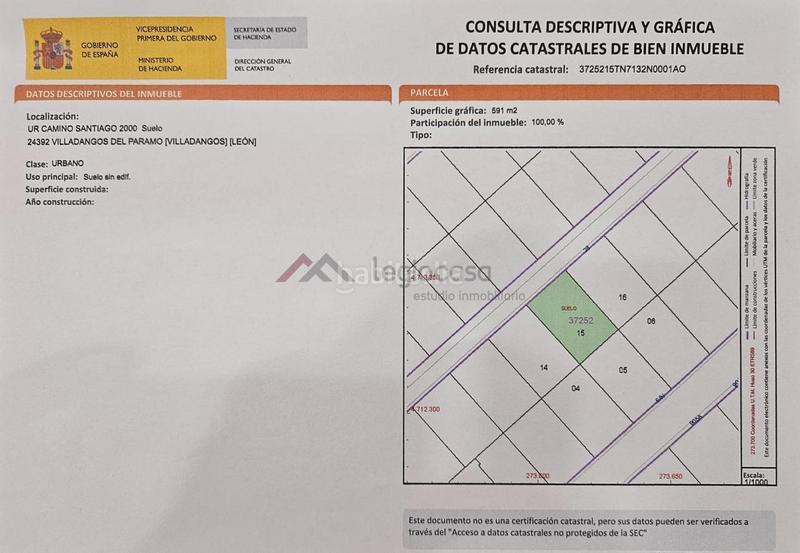 Foto 3cf258a1-598a-407d-b334-6a1f8c9aad6e. Terreno residencial en Villadangos del Páramo