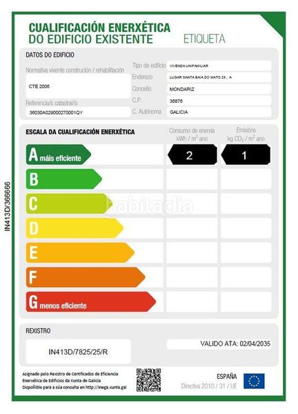 Foto e254eeac-61bc-41aa-8669-f97b7bc33110. Casa en barro santa baia 6 totalmente reformada 1º calidades certificado energético "a" en Mondariz