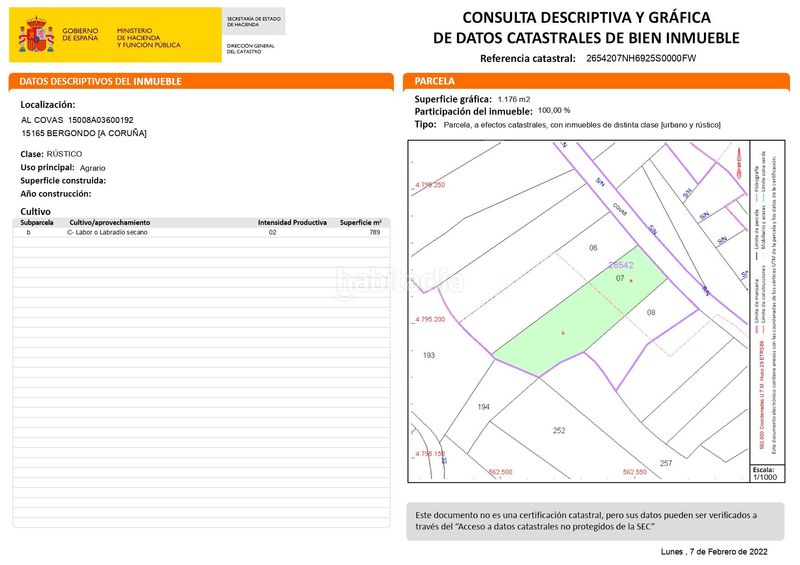 Foto e5f6e54d-354c-4159-afab-0ca00b3c37a4. Terreny residencial a Bergondo