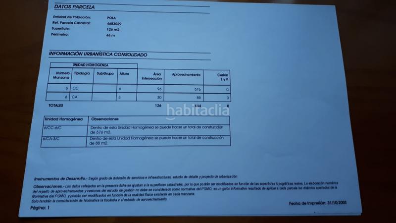 Foto 167626b9-ca4d-428a-9d13-fb9b24941f04. Terrain résidentiel dans avda. de gijon dans la pola Siero Siero