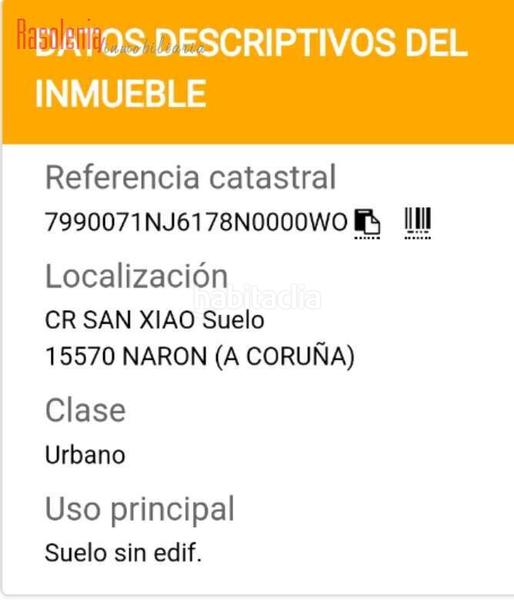 Foto 2378fe67-f793-44db-b637-3f2836f3daf7. Terreno residencial solar urbano a coruña venta en Narón