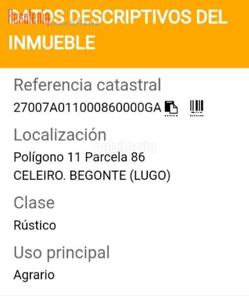 Foto 22af9e9e-6fe3-4368-8ea6-9d0c62121a71. Fondo rustico in terra chá 23 in Begonte