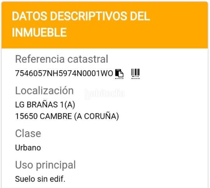 Foto a368958a-bbe5-4c8a-93e7-3ecc126c4ddc. Finca rústica suelo a coruña en venta en Cambre