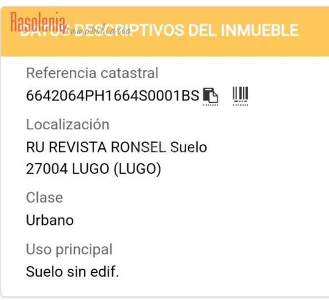 Foto 17baf302-e9fc-485c-a9eb-0651e8f4bbb5. Terreny residencial a revista ronsel 20 a Centro - Recinto Amurallado Lugo