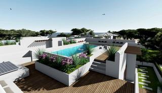 Chalet in Vilafortuny Platja. 1ra linea de mar: chalet individual con piscina y solarium