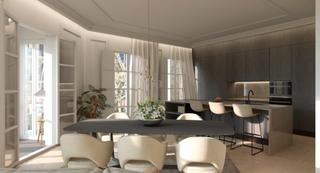 Etagenwohnung in L´Antiga Esquerra de l´Eixample. Eixample piso esquinero con 6 balcones!