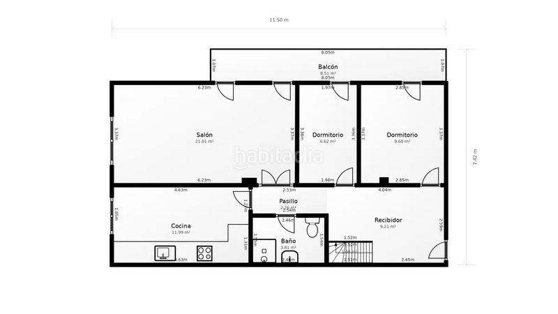 Foto 5189fe53-4be9-42c5-a5bd-6c59ac0d579c. Duplex con riscaldamento in Fraga