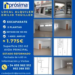 Lloguer Local Comercial a El Molinillo - Capuchinos. Local comercial en alquiler en ciudad jardín, málaga 29014