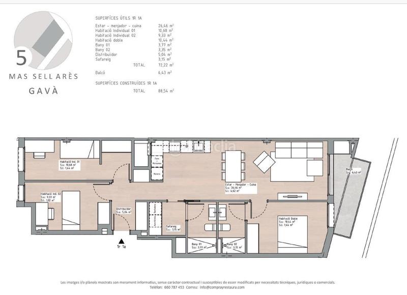 Foto 109ca878-244b-4ee3-ab78-d91a0a735870. Appartement avec chauffage dans Centre-Estació Gavà