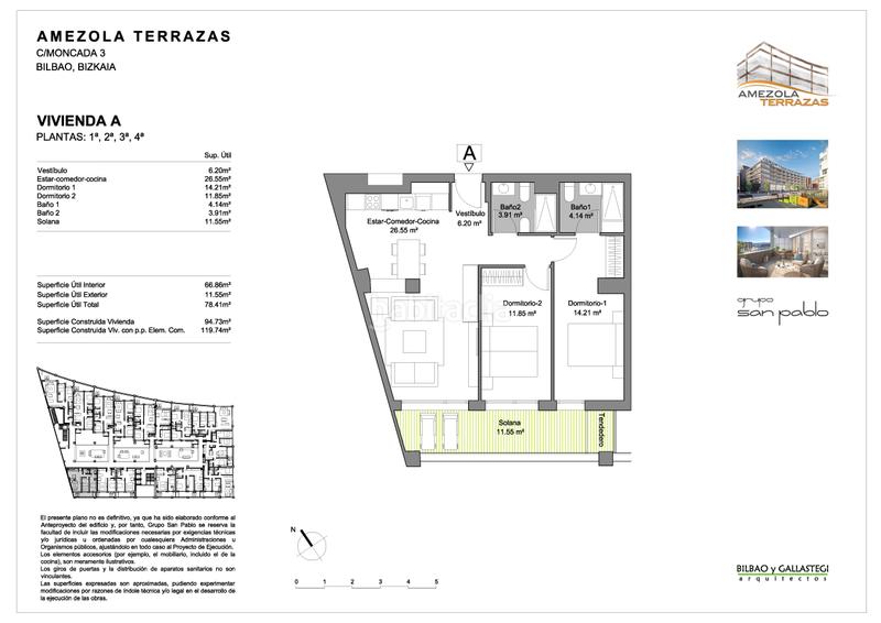 Foto 846d9ff9-360f-4966-92b6-6e00a617c4db. Apartment 95m<sup>2</sup> in moncada kalea 3 in Rekalde Centro Bilbao