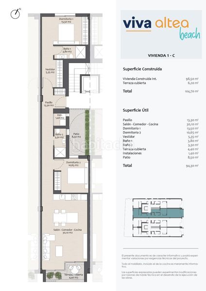 Foto 1d422d08-56d6-4e2b-9076-f1225413e6bc. Apartamento en carrer del conde de Altea 37 apartamento de diseño con doble orientación centro obra nueva y garaje en Altea