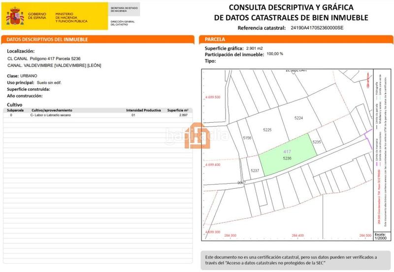 Foto 9f038692-ec83-4fef-8889-212409d57f5b. Terreno residencial en Valdevimbre