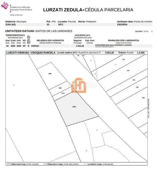 Foto efd201ff-f49c-4830-aa66-503a4299b724. Terreny residencial a Zuia