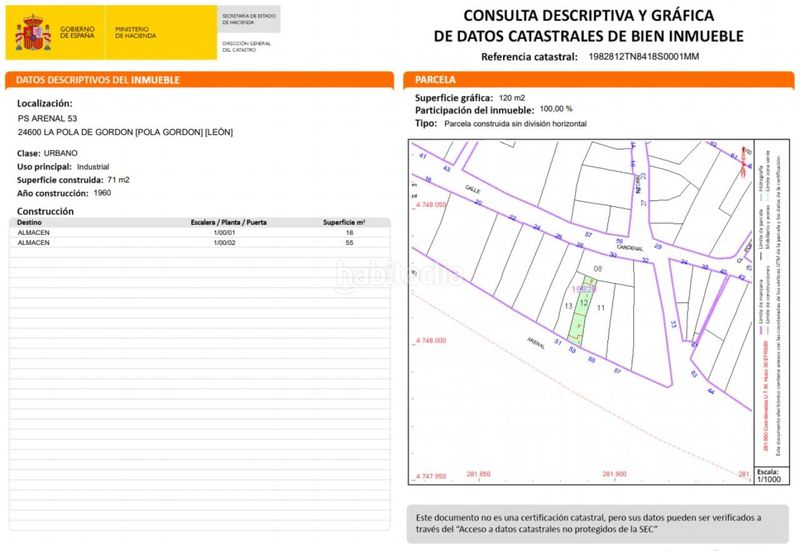 Foto f2b456b7-7ad5-49e0-bb24-2f2b1c407599. Residential plot in Pola de Gordón (La)