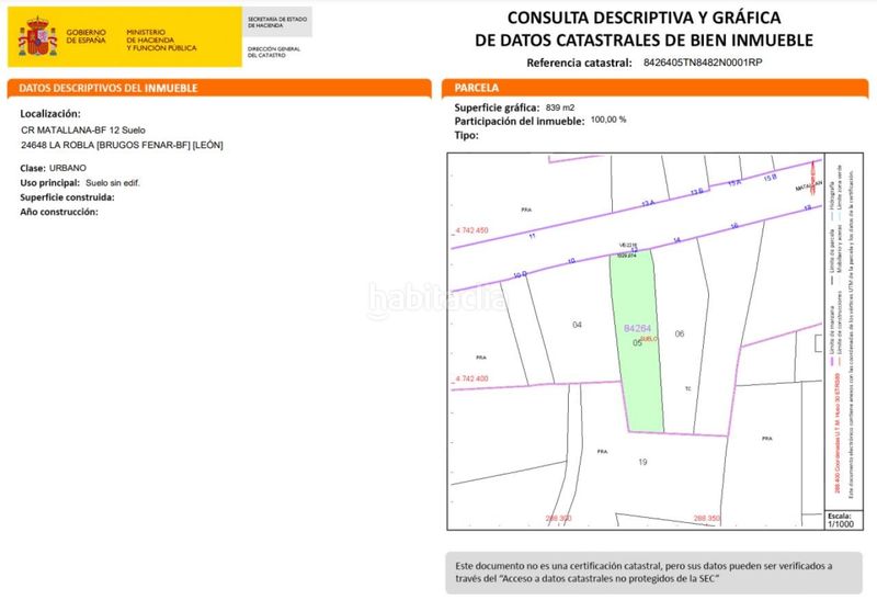 Foto a96ccb7a-d627-40c3-9bf2-3e02a028bbfd. Terreny residencial a Robla (La)