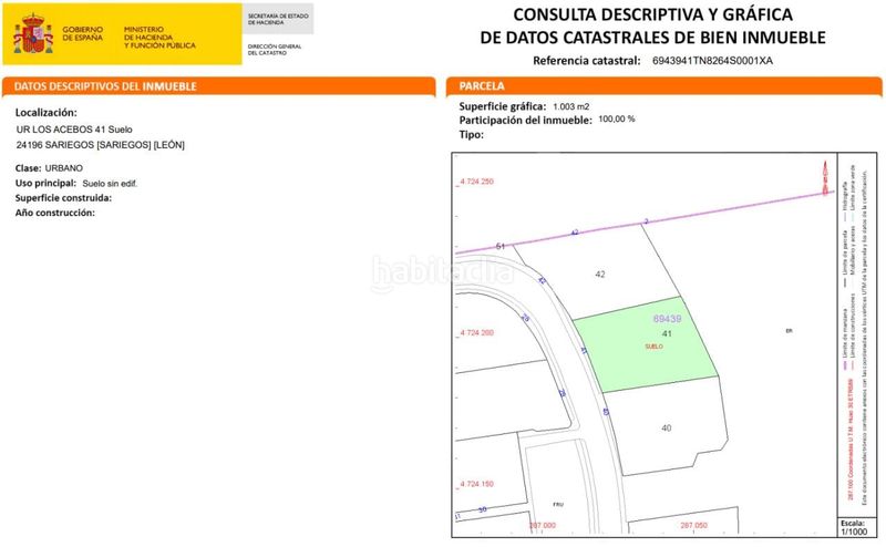 Foto f776e0f9-97c5-4d98-bff9-9eff1ca40e38. Terreny residencial a Sariegos
