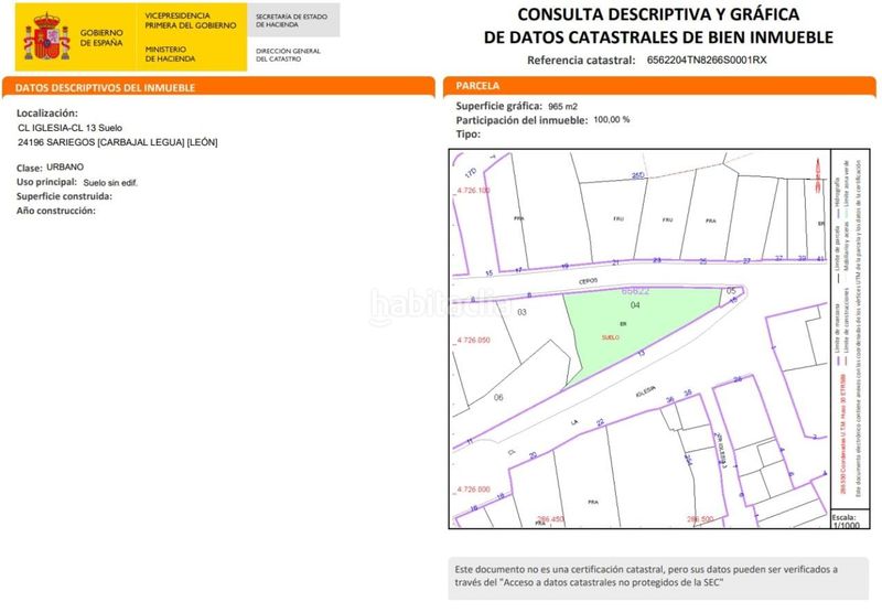 Foto 5a3bfb34-8173-4393-bc3c-3e2fd59e3a5f. Terreny residencial a Sariegos