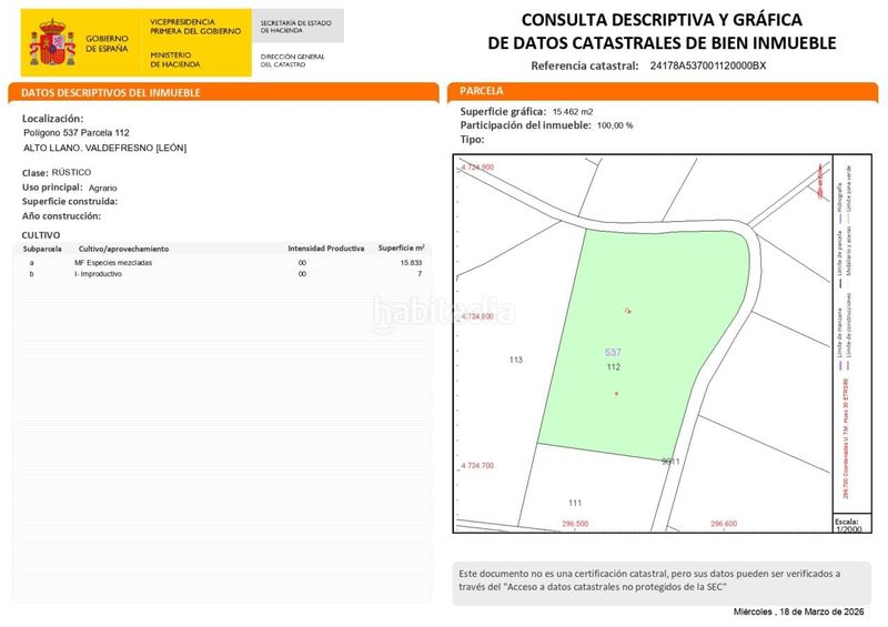 Foto de2f78dc-4dfb-4171-95ba-7f3d447eae17. Finca rústica a Valdefresno