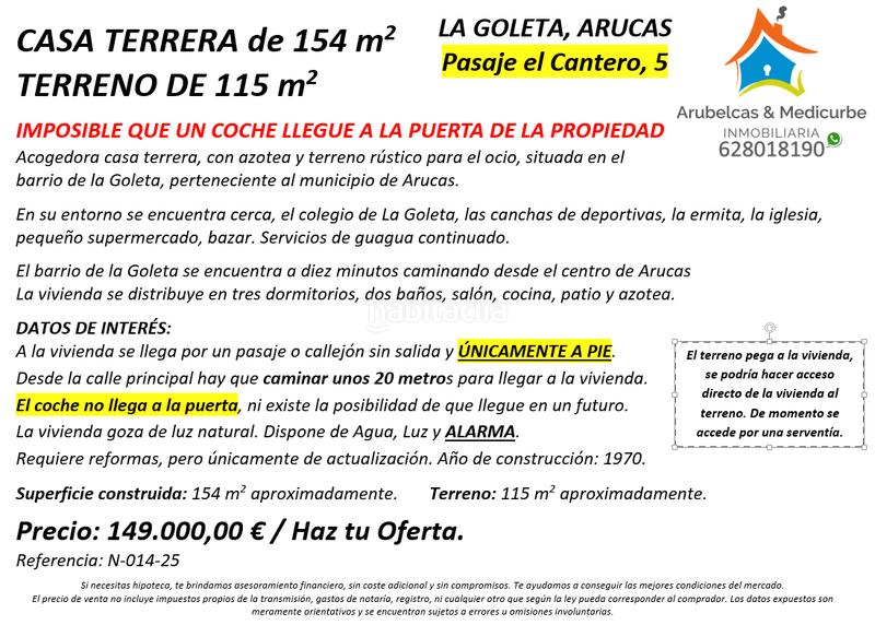Foto e97f7dc6-98cd-4688-91a0-b3706e36506a. Casa in La Montañeta - La Goleta - El Cerrillo Arucas