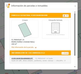 Terreny residencial  Calle paraguay. Solar en pedro muñoz, callé paraguay