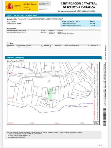 Foto 7a52233b-f732-4e3e-ab02-45d26c1b28e1. Rural plot in lugar vilacacin 5 in Cedeira