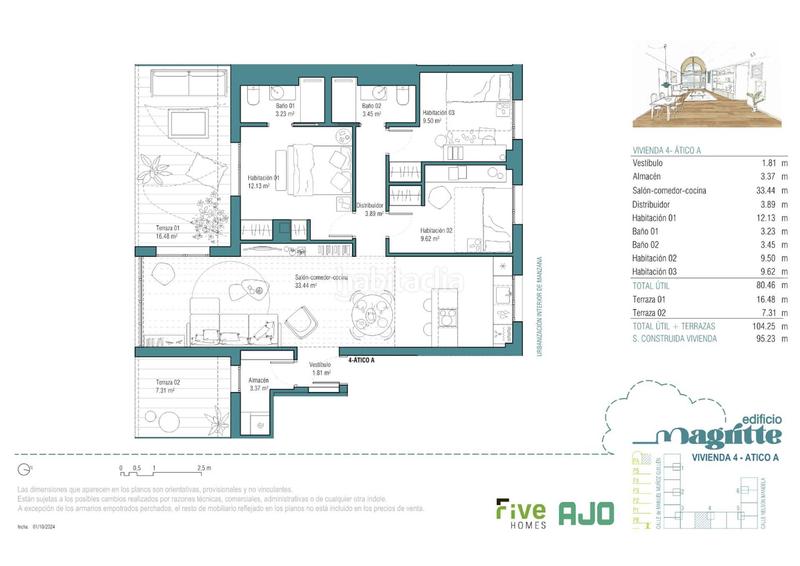 Foto 71263f91-bc1b-4f4e-a5a3-6ffa5817b4ee. Dachwohnung 95m<sup>2</sup> mit heizung parking in Villimar - V1 - V2 - S3 - S4 - San Cristobal Burgos
