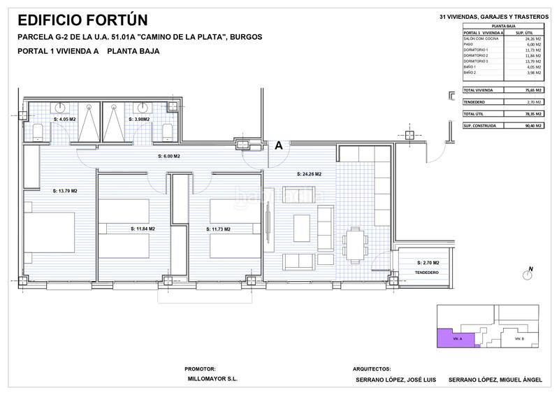 Foto 35603cdb-740e-48a8-888b-dfc565951ede. Appartamento 90m<sup>2</sup> con riscaldamento parcheggio in Villimar - V1 - V2 - S3 - S4 - San Cristobal Burgos