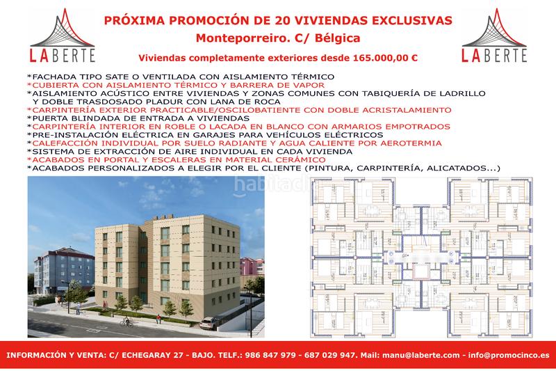 Foto 4e0bae91-d74a-441c-ae50-0ee3f17e0ea5. Piso en rúa de bélxica 14 próxima promoción de viviendas calle bélgica, en Pontevedra