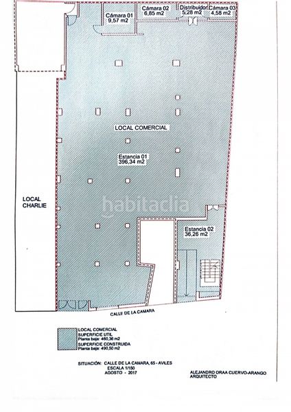 Foto 9e0c7961-cdd0-4b31-82ad-0c2580c423bc. Alquiler local comercial amplio local instalado con salida de humos en calle la cámara en Avilés