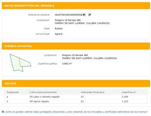 Finca rústica en Proc. simplificado, sn. Finca rústica ubicada a 500mts del mar en la localidad de culler
