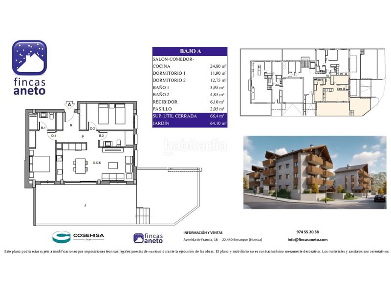 Foto a1f651de-0f64-44fb-8949-fe6144eb757e. Apartament amb aparcament a Benasque