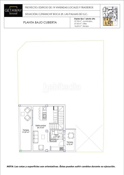 Foto fe4c7a76-1be7-41e3-861b-eb655c3bdbb4. Ático en calle bernardo de la torre 62 piso en venta cerca de las canteras en Palmas de Gran Canaria (Las)