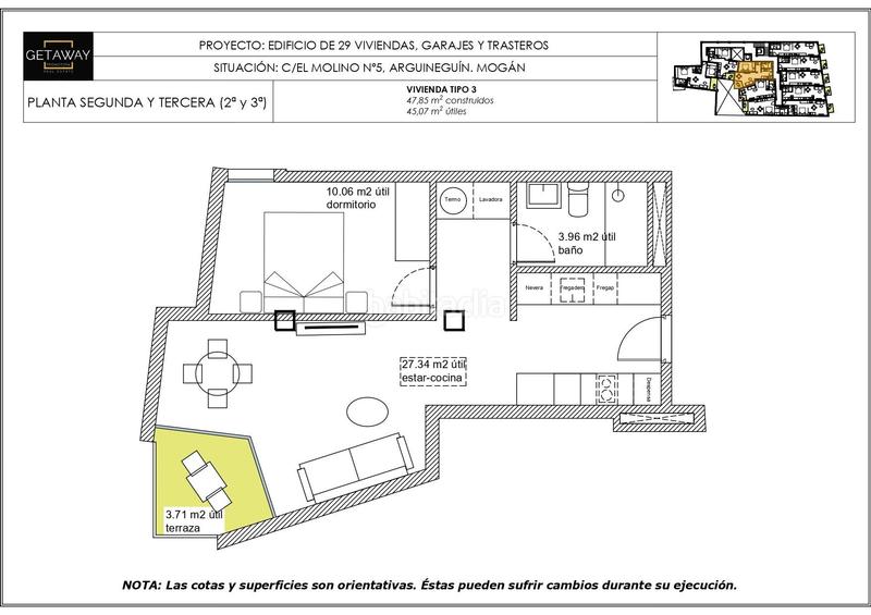 Foto b5525748-c934-4665-b3b7-9049fa16a195. Estudio en calle calle del molino 5 nueva promoción en Arguineguín la caracola getaway en Mogán