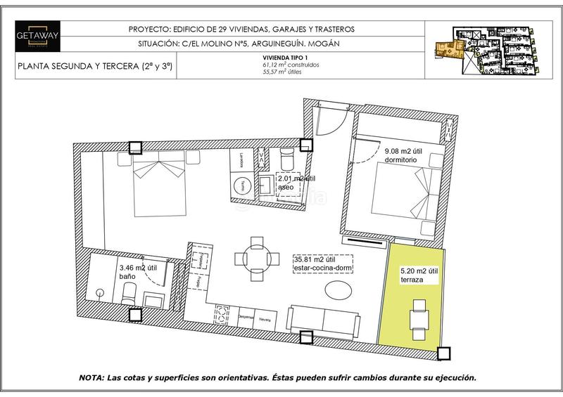 Foto dab2bc7d-b877-4145-8c3d-6dd8e92bf042. Estudio en calle calle del molino 5 nueva promoción en Arguineguín la caracola getaway en Mogán