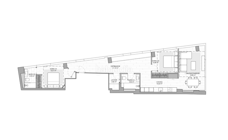 Foto db75d580-675e-42d1-9b2c-23eb98ad4450. Miete appartement mit heizung in San Pablo - Juan Flórez Coruña (A)