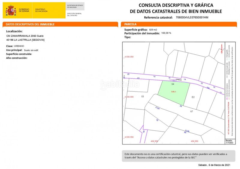 Foto 37c35666-6511-4bc2-8f21-e47063227497. Terreny residencial a Lastrilla (La)
