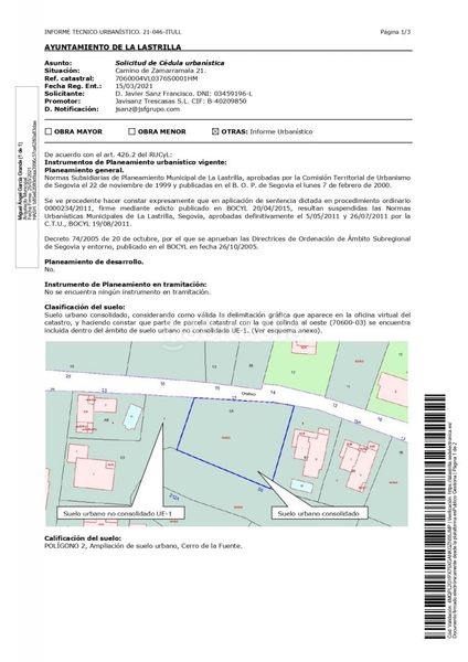 Foto de93af42-d3c7-44ce-a381-1c53c4d598ad. Terreny residencial a Lastrilla (La)