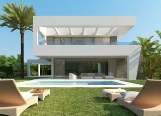 Chalet à Río Real. Proyecto de villas fabuloso en la zona mas cotizada de marbella