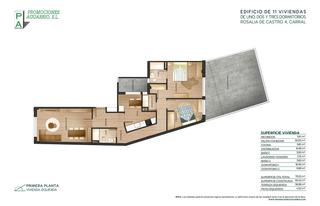 Pis a Rúa rosalía de castro 4. Vivienda de 2 dormitorios - obra nueva