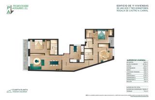 Pis a Rúa rosalía de castro 4. Vivienda de 3 dormitorios - obra nueva - 4º izquierda (ático)