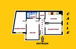 Pis  Calle llaranes 4. Venta piso lado institutos procedente de embargo