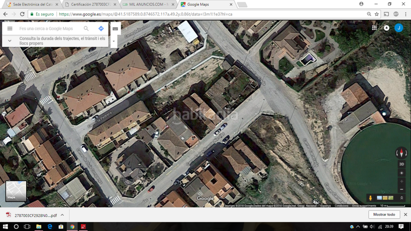 Foto be3e0663-c195-463e-ac18-7dddb0f60885. Terreny residencial a carrer carles puente nicolàs 19 a Borges Blanques (Les)