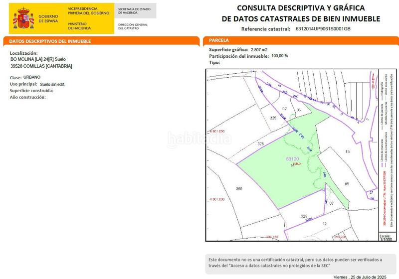 Foto 7af57ae5-02ca-41b8-9336-cadd643438cb. Terreny residencial a Comillas