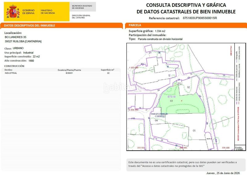 Foto ed0d5319-ef53-4f1b-b3e5-1dc8e5f34280. Terreny residencial a barrio liandres 35 a Ruiloba