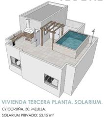 Àtic a Calle coruña 30. Atico de 3 habitaciones, terraza y piscina