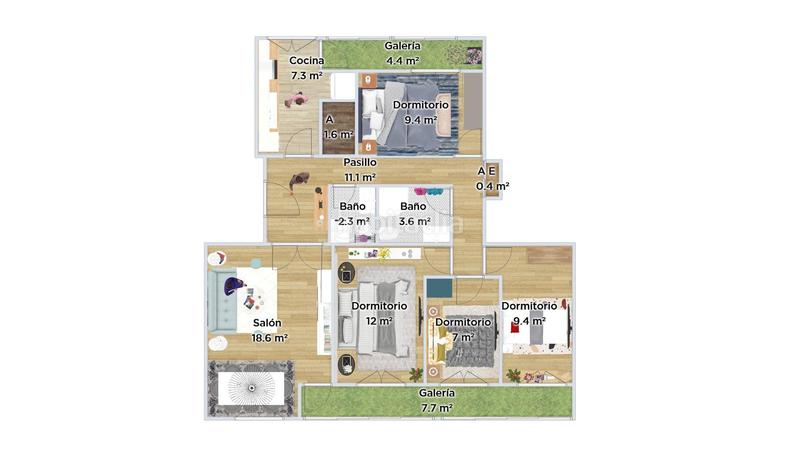 Foto ccc84dfe-e98f-4a54-b5db-4311a686b3a2. Appartement dans calle del parque 48 dans Santiago Huesca