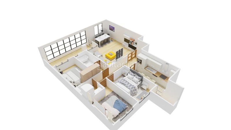 Foto 9092e962-4064-4aed-86c9-b7cd51b027b7. Pis amb calefacció aparcament piscina a Rosales del Canal Zaragoza